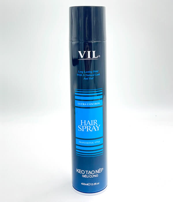 Keo xịt tạo nếp tóc siêu cứng Vil – 400ml: